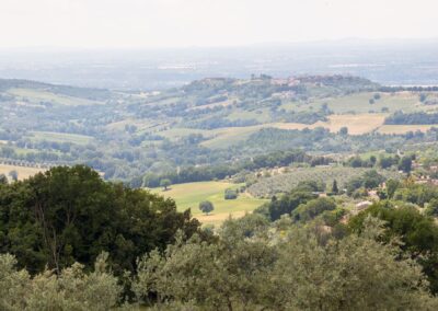 Appartamenti e Prezzi Agriturismo Belvedere Cramaccioli, Narni, Umbria, immerso in un paesaggio umbro di olivi e vitigni
